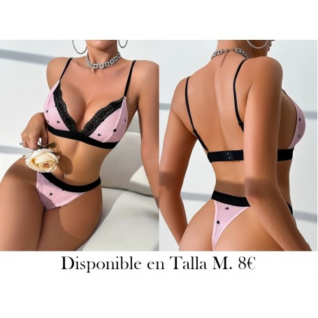 Conjunto de lencería para mujeres LENCERIA ROSA