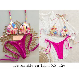 Traje de baño bikini de moda y sexy BIKINI COLORES BIKINI FUSCIA