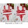 Conjunto de Sujetador para Mujer LENCERIA ROJA