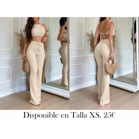 Conjunto de Vacaciones para Mujer de 2 Piezas CONJUNTO BEIGE