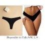 Ropa interior sexy para mujer TANGA NEGRA