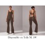 Traje de yoga de cintura alta y cuello en V ENTERIZO CAFE