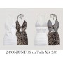 Conjunto de mujer casual 2 CONJUNTOS BLANCO LEOPARDO