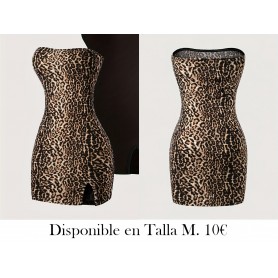 Vestido de Estampado de Leopardo VESTIDO LEOPARDO