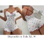 Mono de Pijama para Mujer con Estampado de Corazones PIJAMA