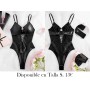 Bodycon Sexy Sin Espalda para Mujer LENCERIA NEGRA BODY