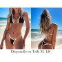 Un conjunto de bikini para mujer en negro y blanco BIKINI NEGRO