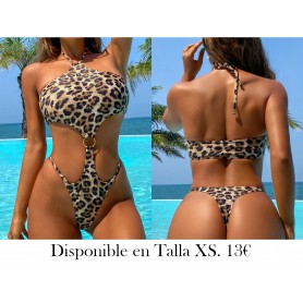 Traje de baño de mujer estampado de leopardo ROPA DE BAÑO LEOPARDO BIKINI LEOPARDO