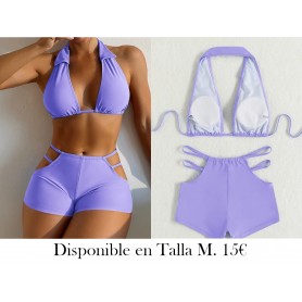 Trajes de baño de mujer ROPA DE BAÑO MORADA BIKINI MORADO