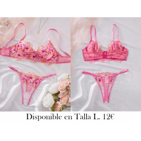 Conjunto de lencería sexy para San Valentín LENCERIA ROSA