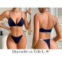 Sujetador Sexy de Escote Profundo LENCERIA AZUL