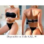 Conjunto elegante de lencería LENCERIA NEGRA STRAPLESS