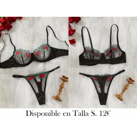 Conjunto de lencería sexy para mujer LENCERIA NEGRA