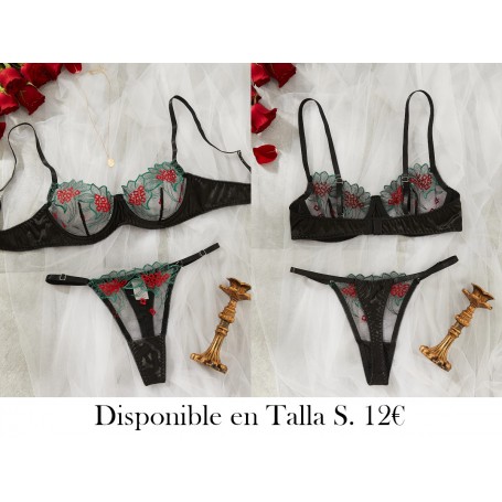 Conjunto de lencería sexy para mujer LENCERIA NEGRA