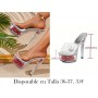 Zapatos de tacón alto transparentes zapatos rojos