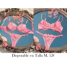 Conjunto de 2 piezas de lencería elegante LENCERIA ROSA