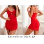 Vestido Tipo Camisola para Mujer LENCERIA ROJA VESTIDO