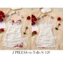 Vestido Camisola de Encaje Rojo Sexy con Escote en V LENCERIA BLANCA