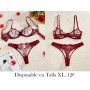Conjunto de lencería sexy, sujetador y braguitas LENCERIA VINO