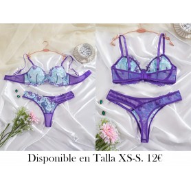 Brasieres y Ropa Interior  Conjuntos de Sujetadores LENCERIA MORADA