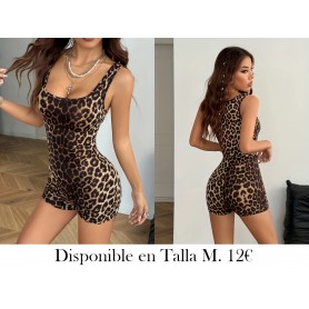 Orientación elegante adecuada para la moda ENTERIZO LEOPARDO