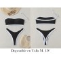 Conjunto de bikini elegante para mujer BIKINI NEGRO LENCERIA NEGRA