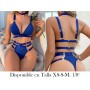 Conjunto de lencería sexy con corsete azul LENCERIA AZUL