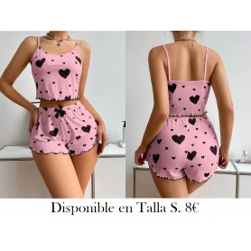 Conjunto de pijama de mujer con estampado PIJAMA LIL PIJAMA CORAZONES
