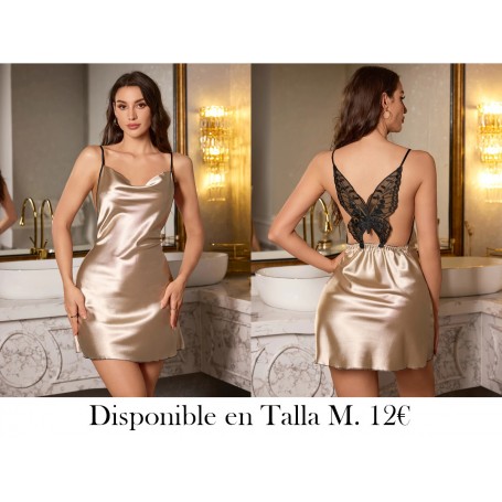 Ropa de Dormir Sexy para Mujer con Estilo PIJAMA DORADA