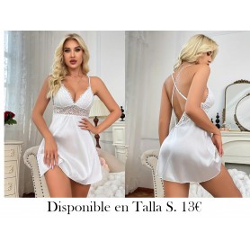 Edición Limitada de San Valentín: Vestido de Dormir PIJAMA BLANCA