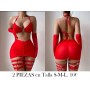 Conjunto de lencería elegante para mujer LENCERIA ROJA
