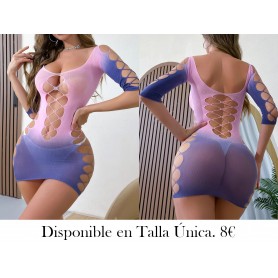 Body sexy de color degradado para mujer MALLA COLORES