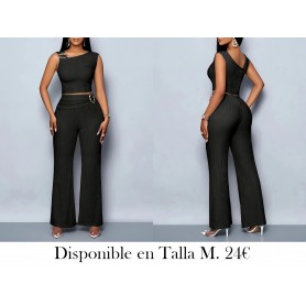 Conjunto elegante de dos piezas negras CONJUNTO NEGRO
