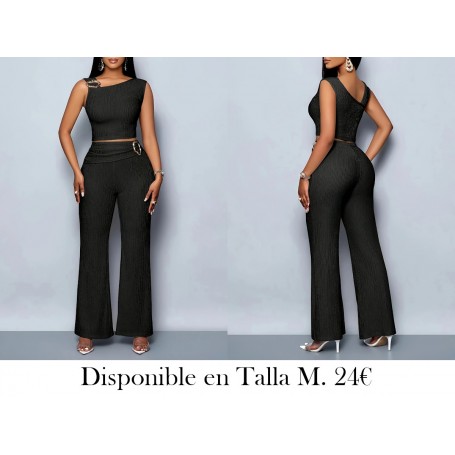Conjunto elegante de dos piezas negras CONJUNTO NEGRO