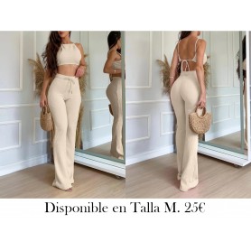 Conjunto de Vacaciones para Mujer de 2 Piezas CONJUNTO BEIGE