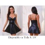 1pc Vestido Sexy de Poliéster para Mujer LENCERIA NEGRA