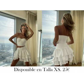 Conjunto de Brasier Blanco Sexy  CONJUNTO BLANCO