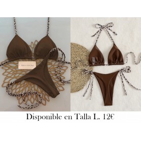 Traje de baño bikini para mujer, estampado leopardo BIKINI CAFE