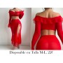 Conjunto de pijama sexy de 2 piezas CONJUNTO LENCERIA ROJA