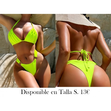 Nuevos trajes de baño de bikini con tirantes BIKINI VERDE