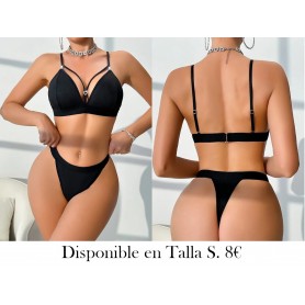 Lencería Casual para Mujer] Conjunto de Lencería NEGRA
