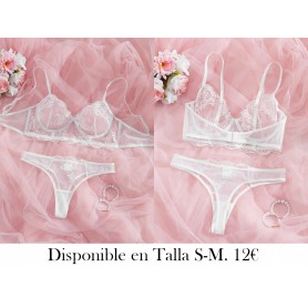 Conjunto de Sujetador para Mujer LENCERIA BLANCA