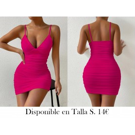 Verandah Vogue, Vestido Cami de Verano Chic VESTIDO FUSCIA