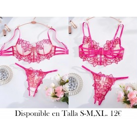 Conjunto de Sostén CONJUNTO LENCERIA FUSCIA
