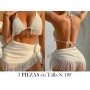 Conjunto de Bikini de 3 Piezas para Mujer BIKINI BLANCO