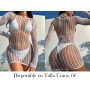 Vestido de playa sexy de malla VESTIDO MALLA BLANCA