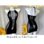 Vestido ajustado de malla negra sexy VESTIDO MALLA NEGRA