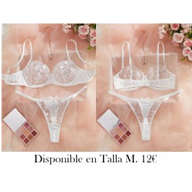 Novedad de Llegada Conjunto de Sujetador CONJUNTO LENCERIA BLANCA