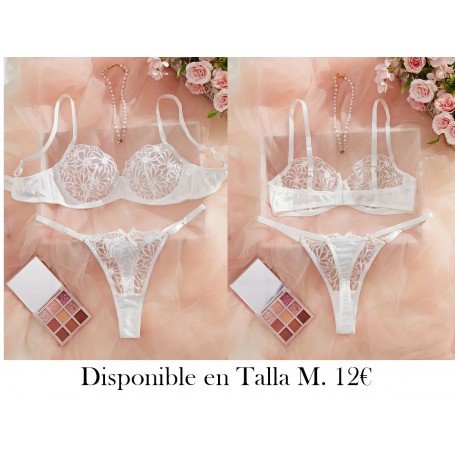 Novedad de Llegada Conjunto de Sujetador CONJUNTO LENCERIA BLANCA