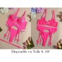Conjunto de lencería elegante y oscura CONJUNTO LENCERIA FUSCIA